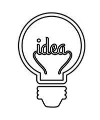 bulb isolated icon design