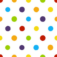Seamless pattern with paint blobs 