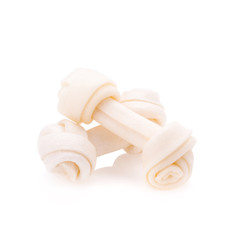 Dog bone isolated on white background