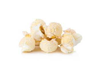 Popcorn isolated on white background