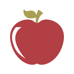 apple fruit isolated icon design