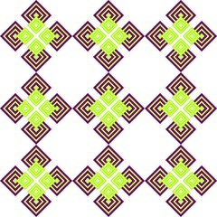 Figures and rectangular shapes, square of different colors fluor green and chocolate