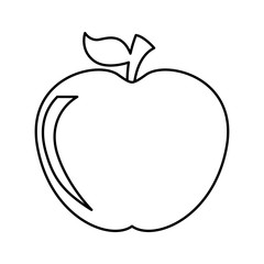 apple fruit isolated icon design