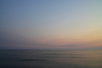 Montenegro sunset on  Mediterranean Sea