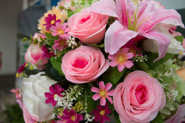 flower with rose pastel color
