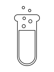 tube test laboratory isolated icon design