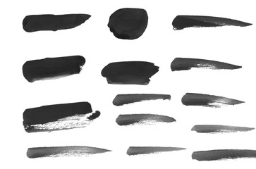 Abstract painted ink and watercolor,color splatter for use in brushes or background for abstract creative work in many kind of pattern