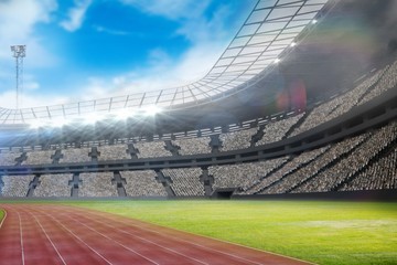Composite image of a stadium - obrazy, fototapety, plakaty