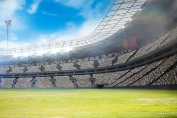 Composite image of a stadium