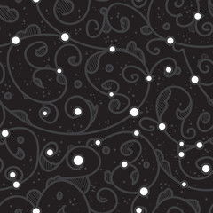 Abstract floral seamless pattern