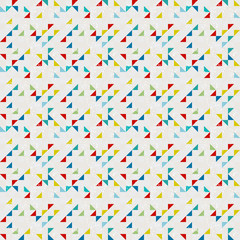 Retro polygonal seamless pattern