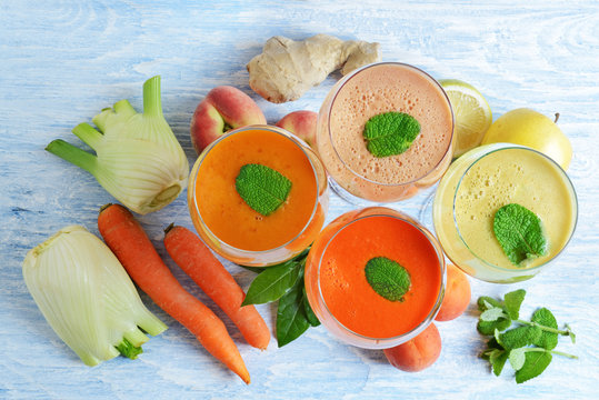 centrifugati frullati di frutta e verdura