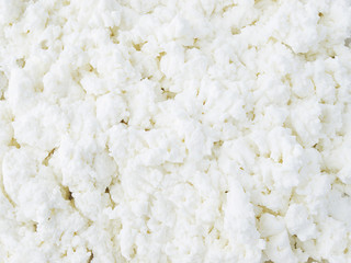 Cottage cheese close-up
