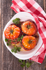 baked tomato wifh beef