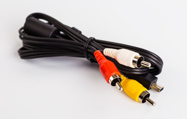 lots of plugs of different computer cords