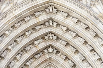 Details der Kathedrale von Barcelona im gotischen Viertel, Spanien © mychadre77