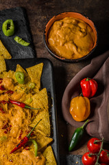 Baked Nachos with cheese