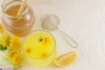 Dandelion tree with dandelion flowers