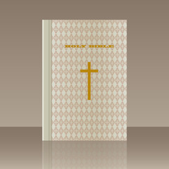 Realistic design element. Holy Bible