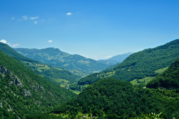 Naklejka na ściany i meble Mountain landscape in Montenegro