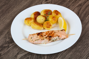Baked salmon