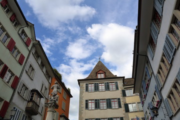 Obraz premium The charming architecture of the largest Swiss city of Zurich