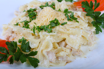 Pasta with chicken