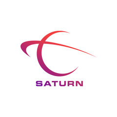 Planet Saturn. Outer Space Technology © ariyodesign
