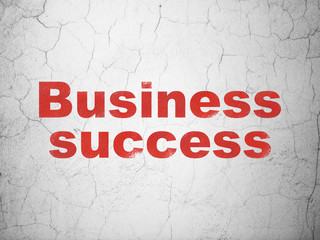 Business concept: Business Success on wall background
