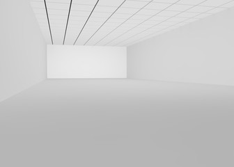 Obraz premium White empty room for a shop or office