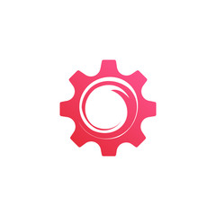 Gear Symbol. Abstract Creative Design.