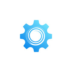 Obraz premium Gear Symbol. Abstract Creative Design.