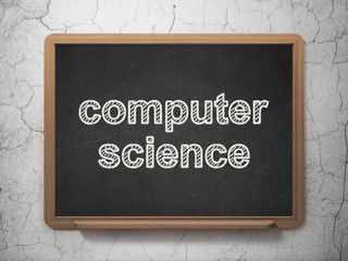 Science concept: Computer Science on chalkboard background