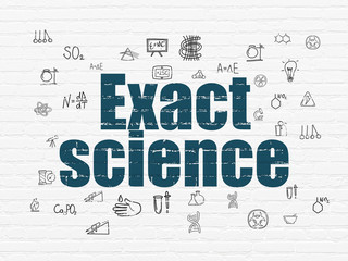 Science concept: Exact Science on wall background