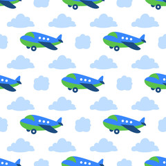 Seamless planes pattern