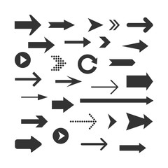 Vector arrows set 