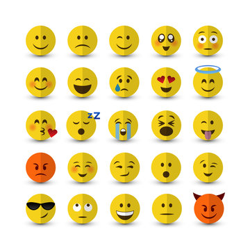 Vector emoji set