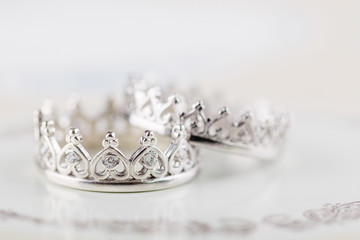 Silver wedding rings