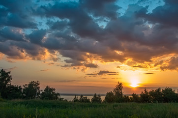 Sunrise over the river.