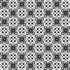Black and white abstract seamless pattern