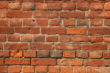 Red brick wall texture