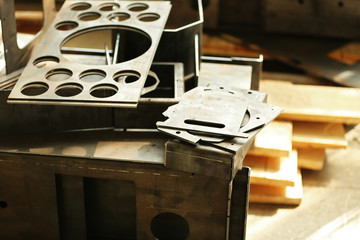 Different kinds of stock material, closeup