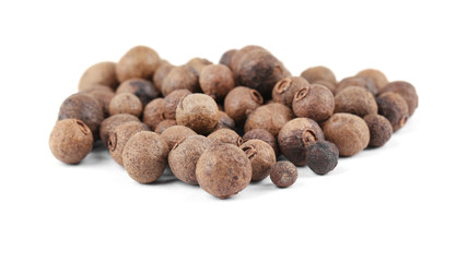 Aromatic allspice isolated on white