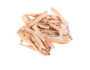 Calamus (Acorus calamus) isolated on white