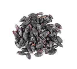 Dried barberry isolated on white