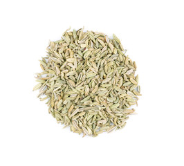 Fennel seeds isolated on white