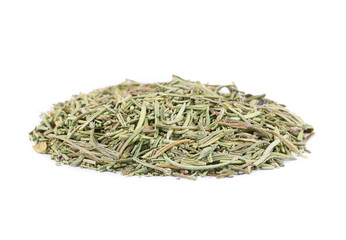 Dried rosemary isolated on white