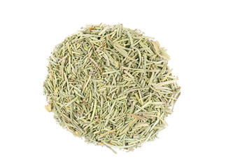 Dried rosemary isolated on white