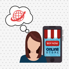 electronic commerce design, vector illustration eps10 graphic 