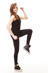 Fototapeta premium people concept - teenage girl in casual clothes